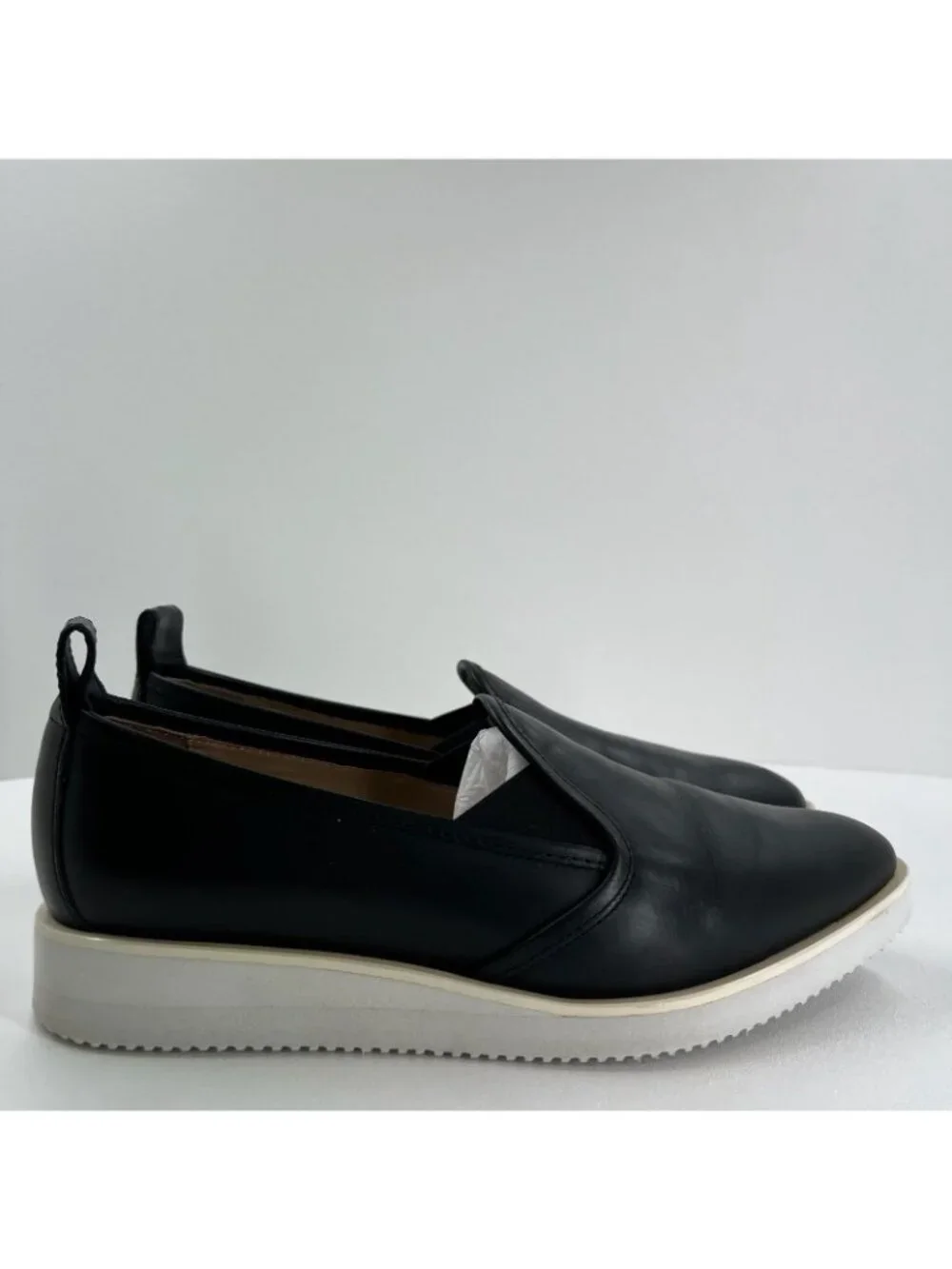 Everlane The Leather Street Shoe Loafer Womens 9 Slip On Sneakers Pointed Black - Picture 2 of 12